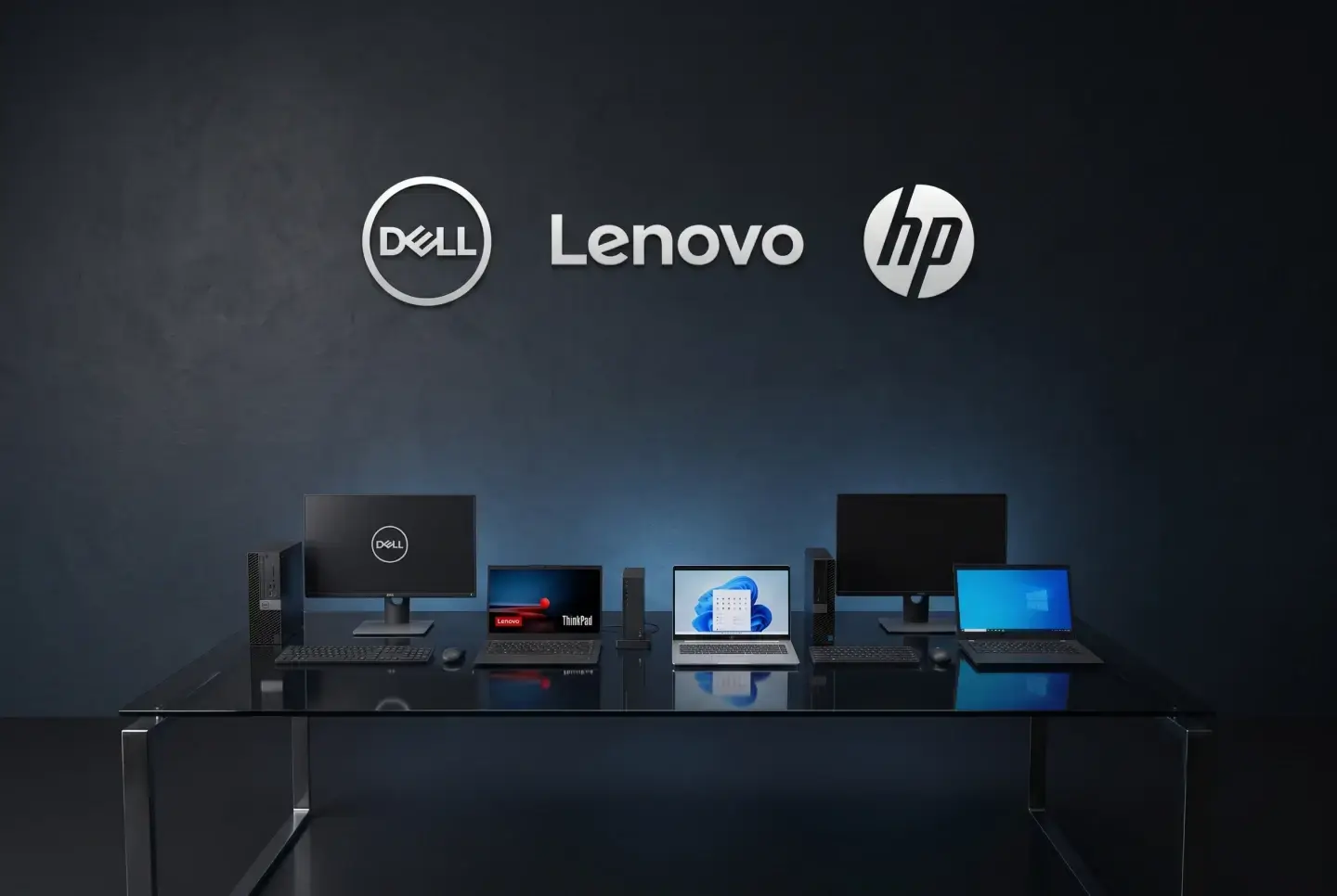 Equipamentos Corporativos Dell, Lenovo e HP